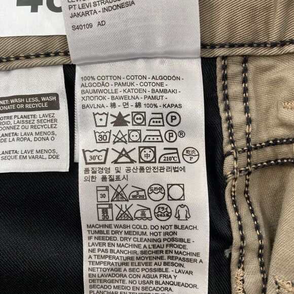 Levi's 511 Mens 29x32 Slim Fit Brown Denim Straight Leg Jeans Low Rise Black Tab - Picture 5 of 12